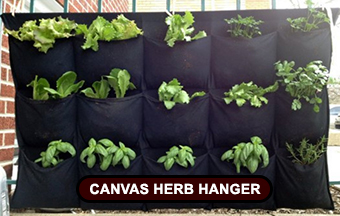 Canvas herb planter